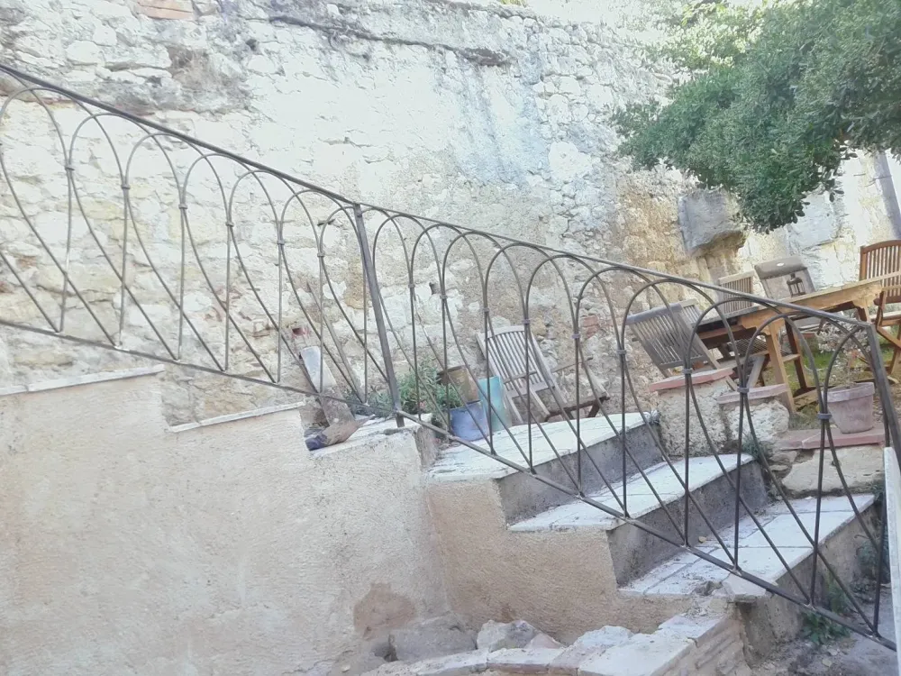 rampe d'escaliers en fer